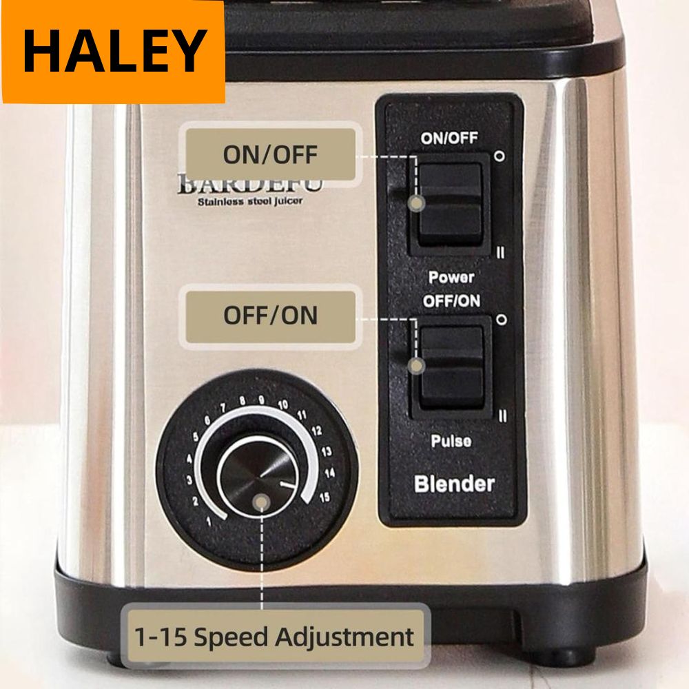 Blender Mixeur Electrique 3 En 1 Avec Mini Hachoir Et Moulin HALEY HY-2714 – خلاط كهربائي 3 في 1 مع مفرمة ومطحنة