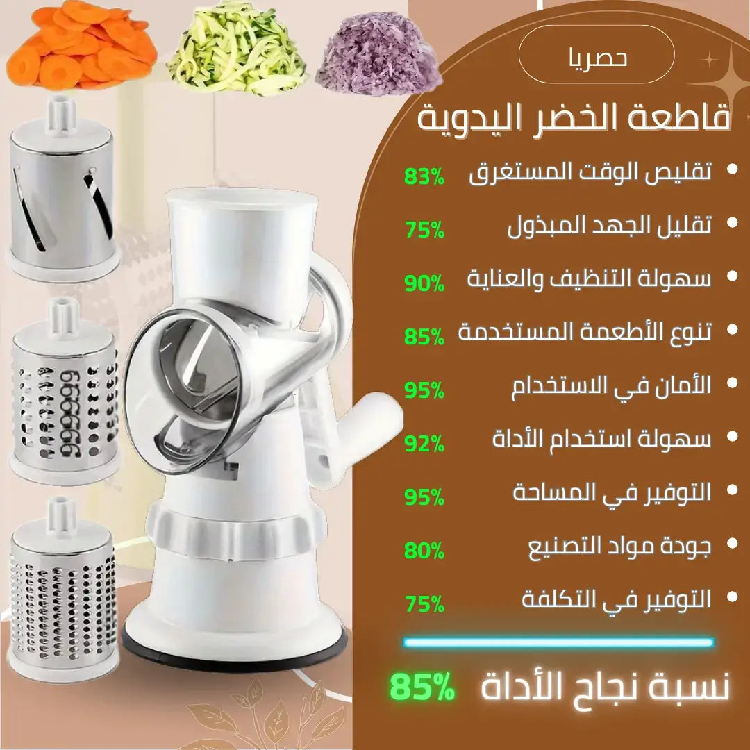 القطّاعة الذكية… الحل الأمثل لتقطيع وتلقيم الخضر بسرعة وبدقة